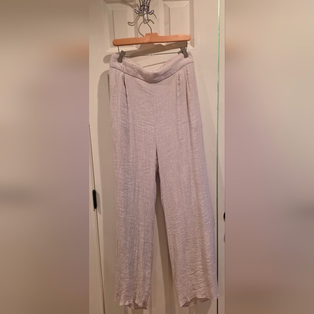 Wonderly Women's Plus Beige Gauzy Lined Pants